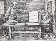 Jacopo de Barbari Man Drawing a lute with the monogram of the artist from the Manual of Measure-ment oil painting artist